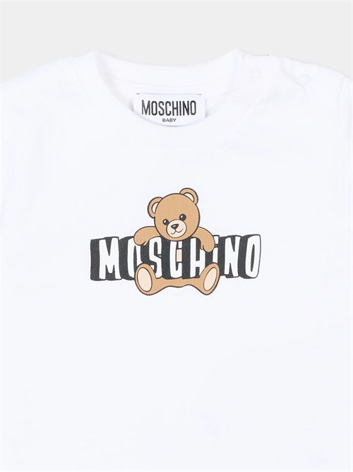 T-Shirt per neonati con Teddy Bear MOSCHINO KIDS | MUM04P-LAA03/10101